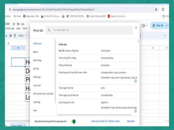Chèn biểu tượng checkbox bằng cách dùng phím tắt Chèn biểu tượng checkbox bằng cách dùng phím tắt