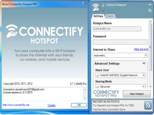 Phần mềm Connectify