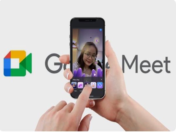 Cách cài Filter trên google meet trên điện thoại