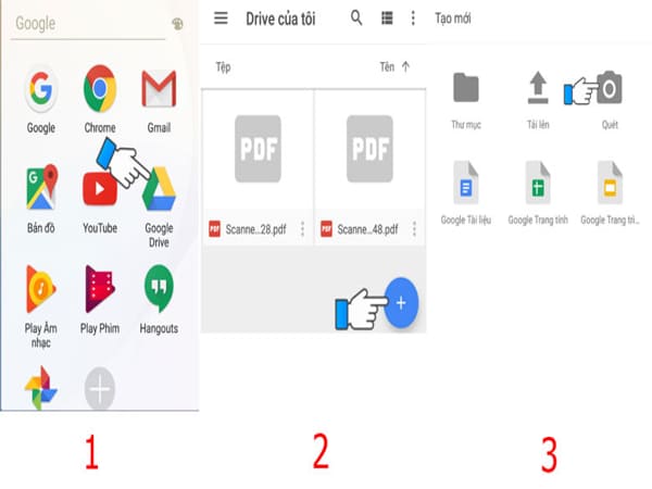 Cách scan bằng điện thoại iphone với ứng dụng Google Drive