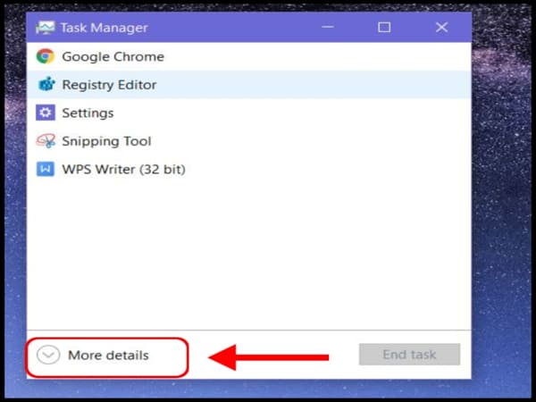 Cách xóa ứng dụng chạy ngầm trên Windows bằng Task Manager