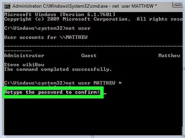 Cách thay đổi Pass máy tính windows 10 từ Command Prompt