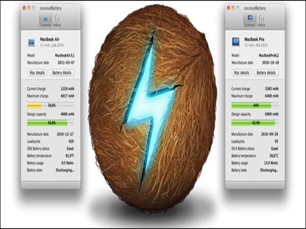 CoconutBattery (Dành cho macOS)