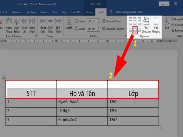Cách căn chỉnh bảng trong Word chi tiết và dễ hiểu