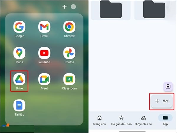 Scan bằng điện thoại android Samsung với ứng dụng Google Drive