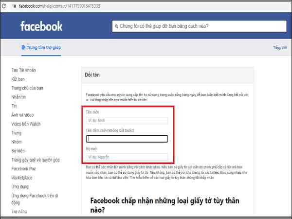 Những lưu ý quan trọng khi chỉnh sửa tên trên facebook Những lưu ý quan trọng khi chỉnh sửa tên trên facebook