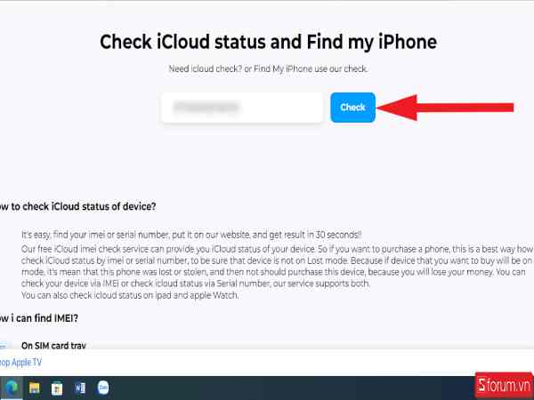 Kiểm tra bằng công cụ iUnlocker