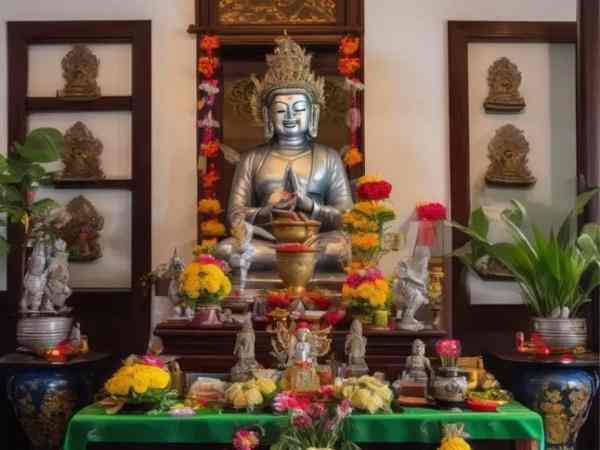 Chuẩn bị mâm lễ cúng bà bổn mạng